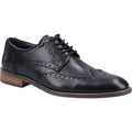 Hush Puppies Dustin Brogue Chaussures Richelieu Noires En Cuir Pour Hommes