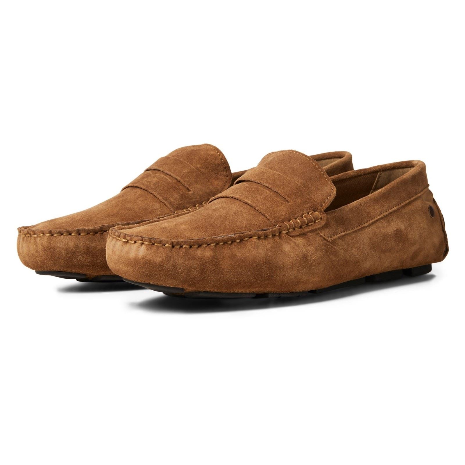 Jack & Jones Jensen Chaussures Mocassins Cognac Pour Homme En Suède