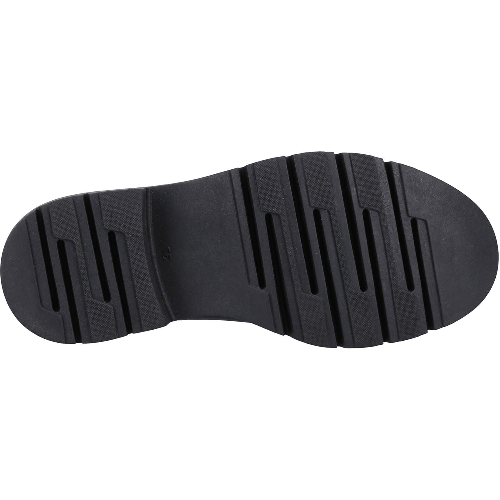 Hush Puppies Rowan Bottes Noires En Cuir Pour Femmes