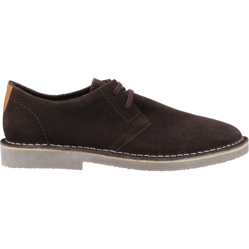 Hush Puppies Scout Chaussures Homme En Daim De Couleur Chocolat À Lacets