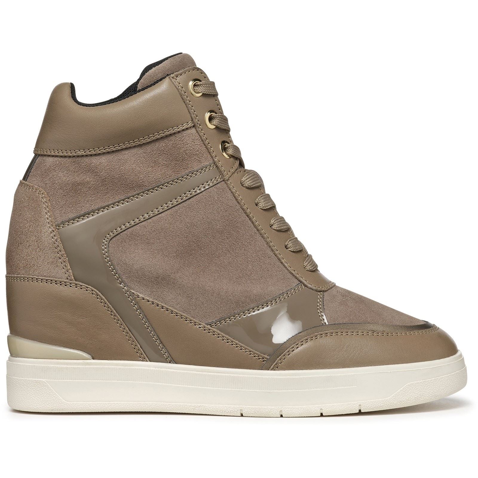 Geox D Maurica Baskets Femme Taupe Foncé