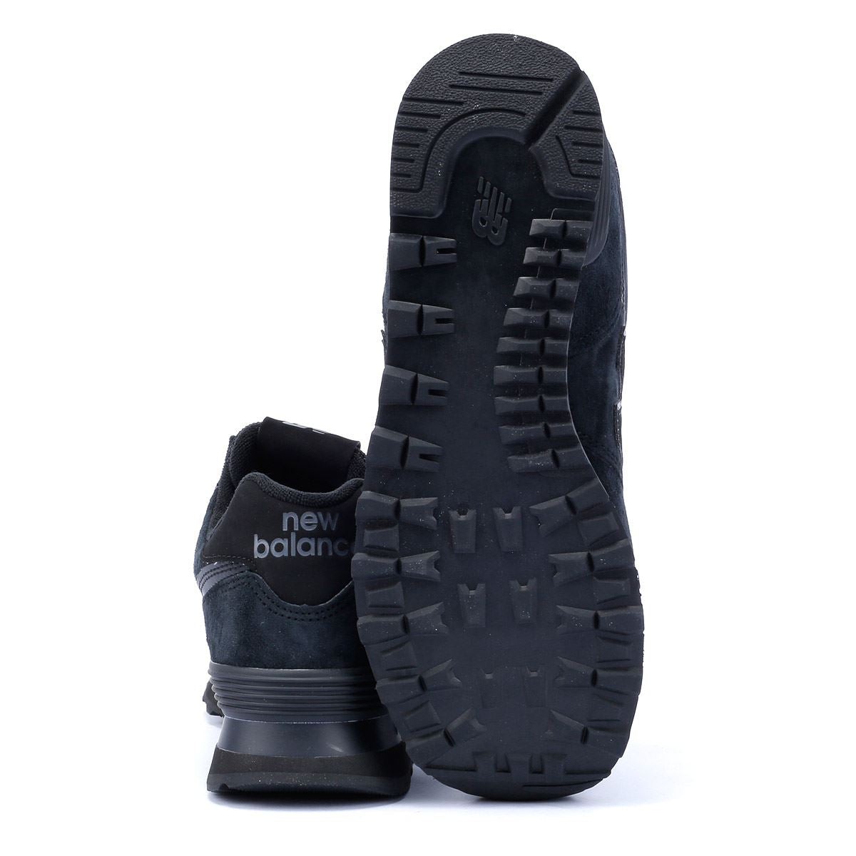 New Balance 574 Baskets Noires En Daim