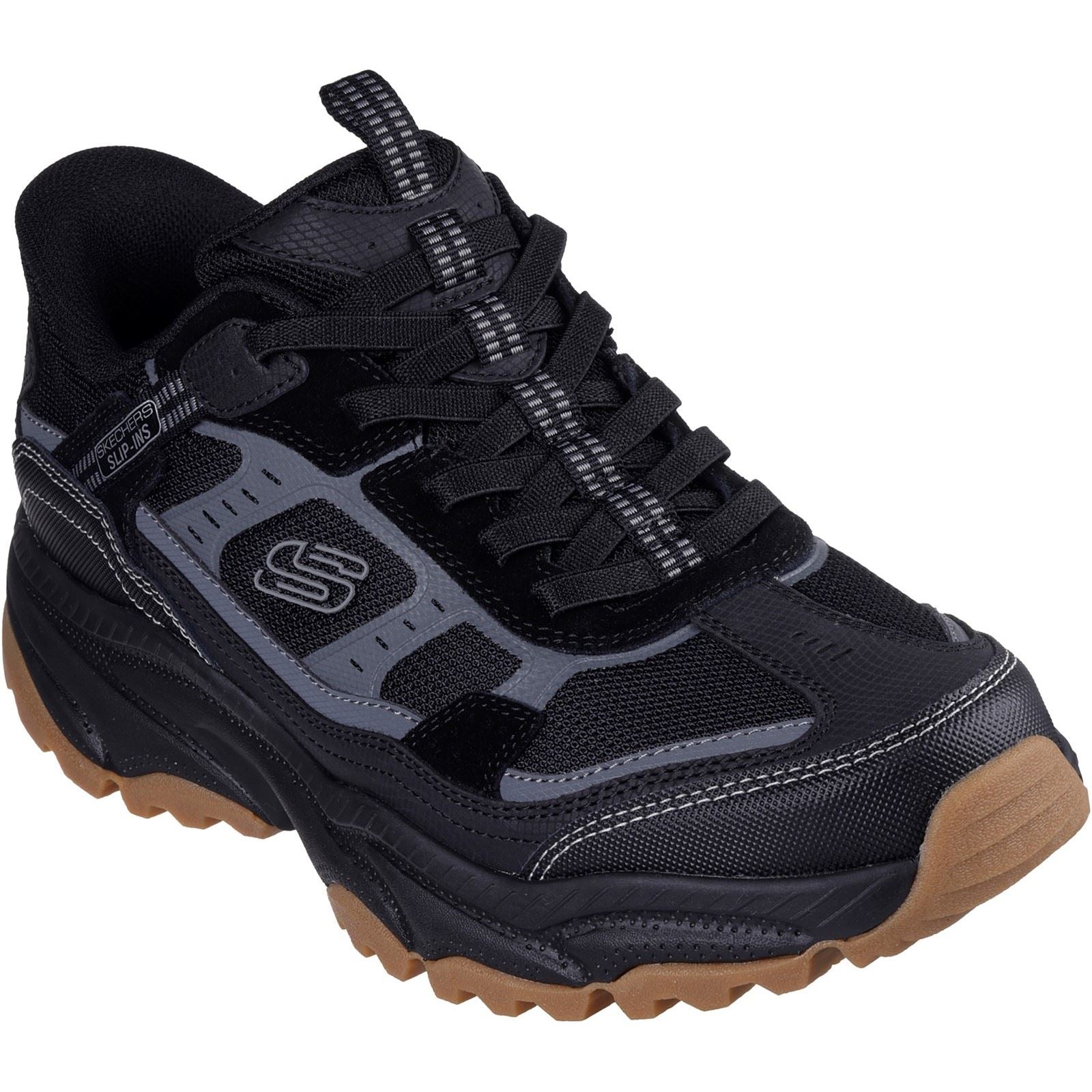 Skechers Vigor AT Bottes De Randonnée Noires Pour Homme En Cuir