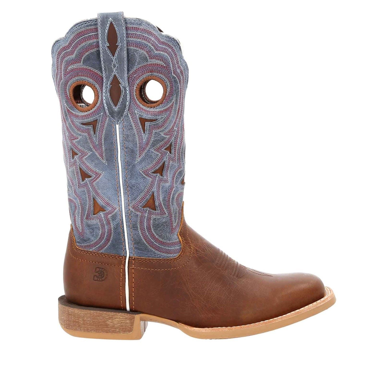 Durango Lady Rebel Pro Bottes En Cuir Pour Femmes Couleur Marron Doré/pervenche