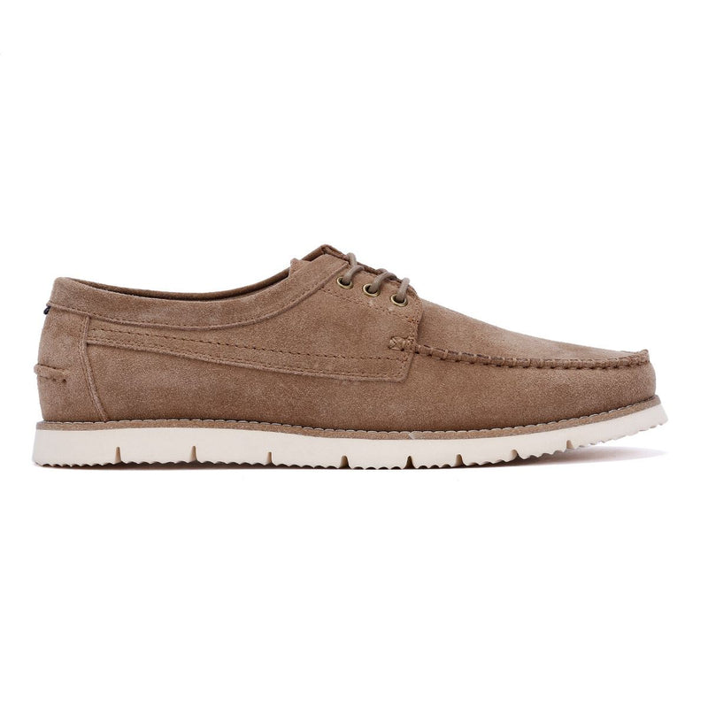 Ben Sherman Soho Chaussures Grises Pour Hommes En Daim À Lacets