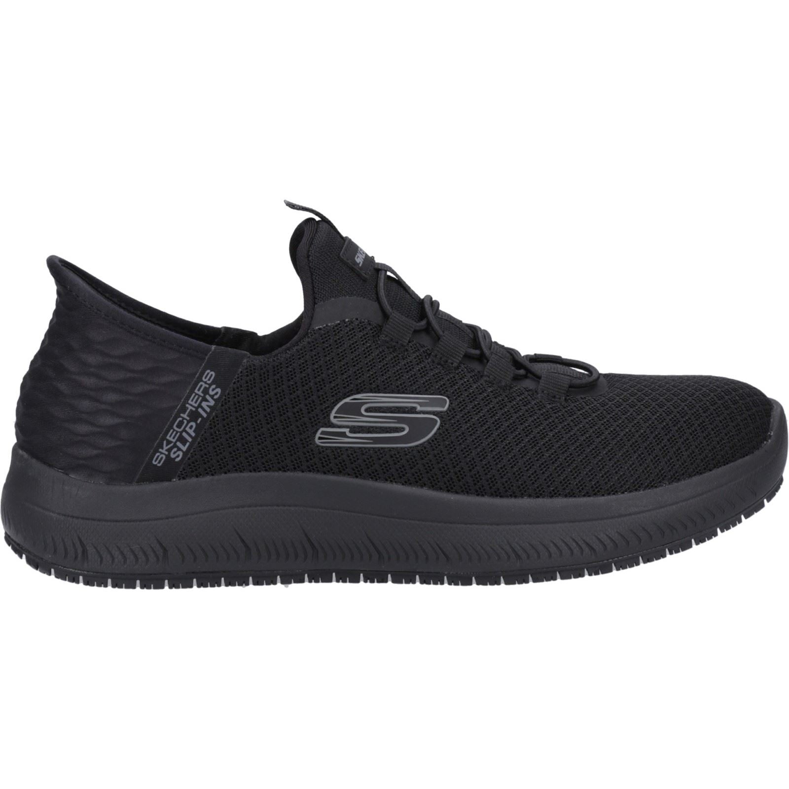 Skechers Workwear Summits - Colsin Baskets De Sécurité Noires Pour Hommes En Textile