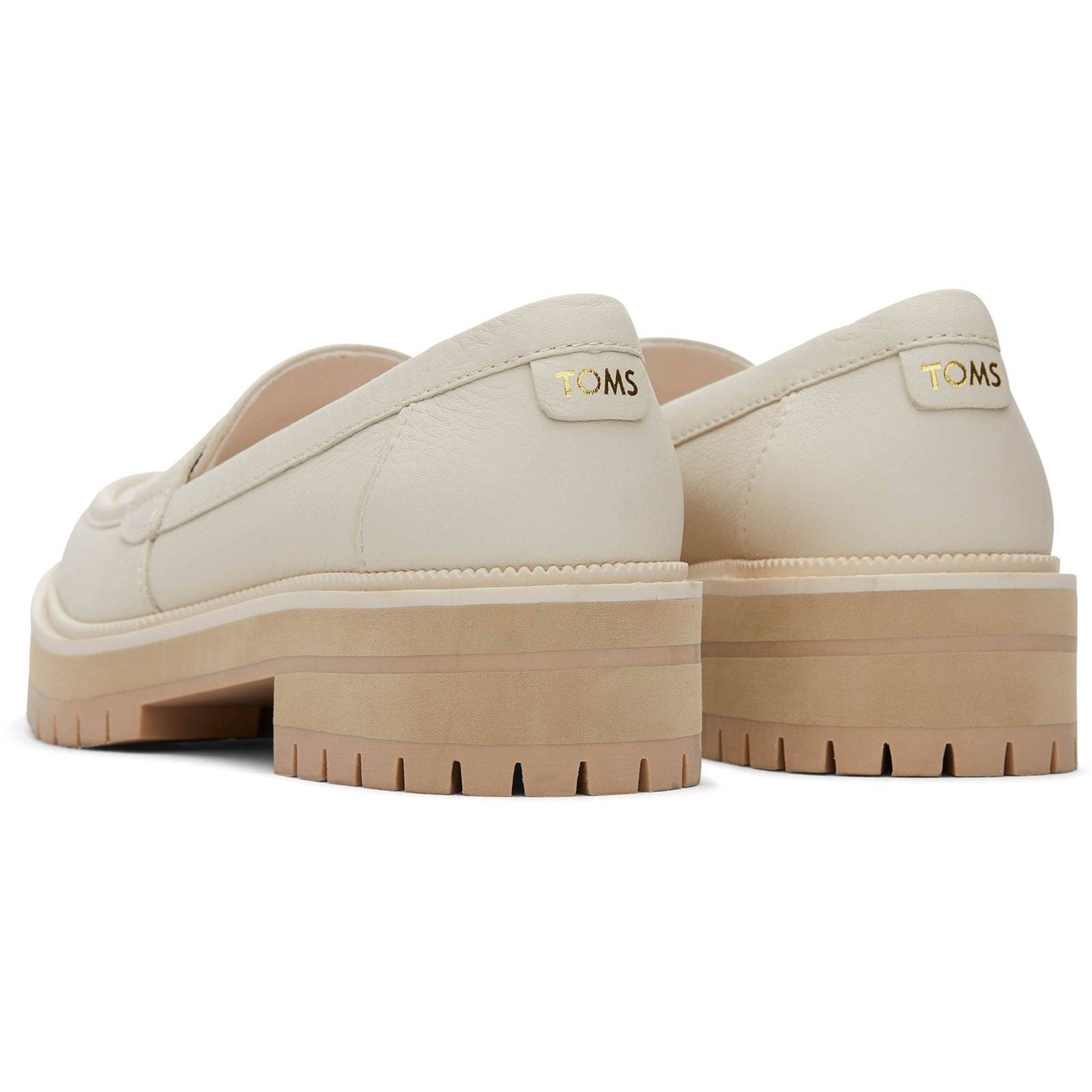 TOMS Cara Mocassins En Cuir Légers Pour Femmes En Sable