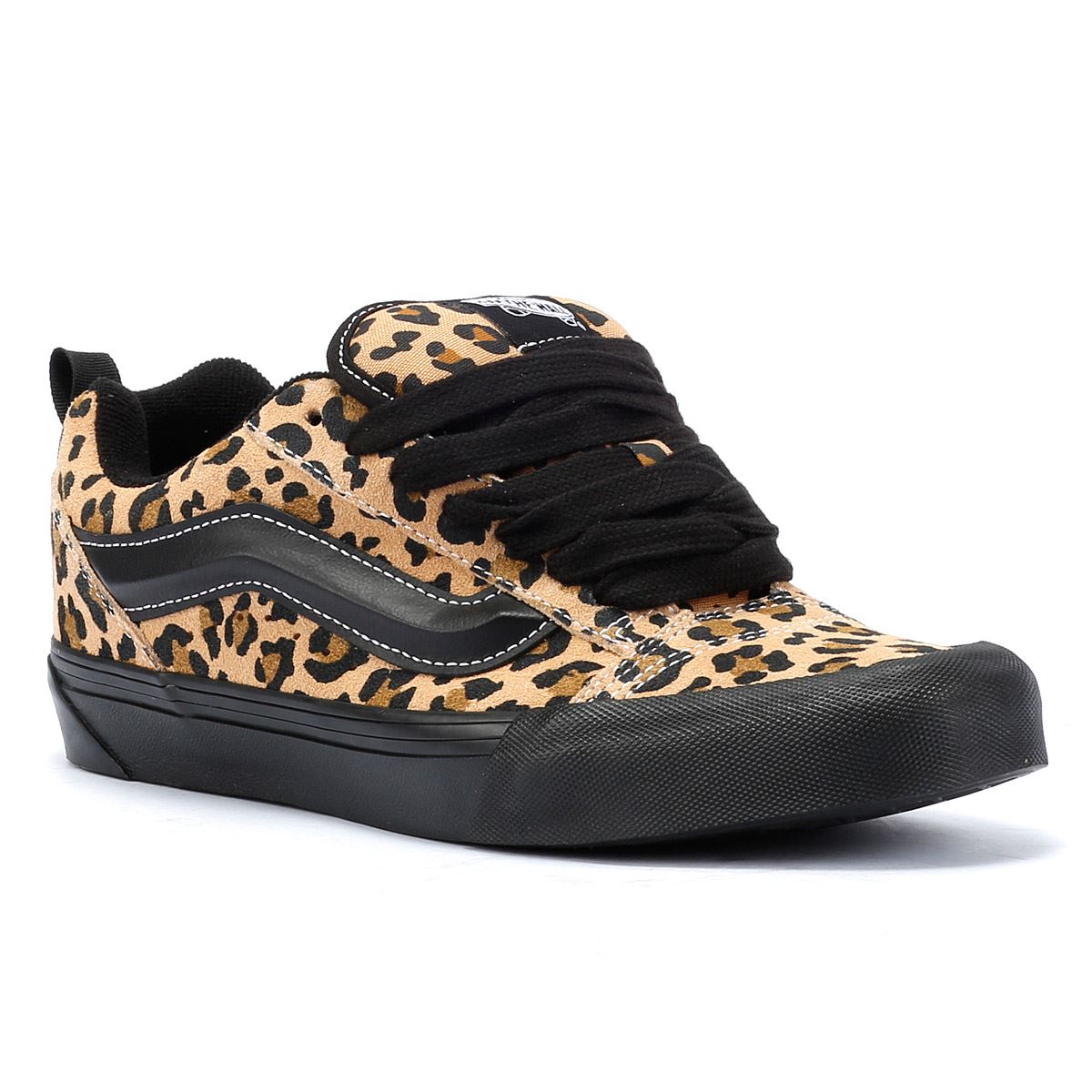 Vans Knu Skool Baskets Noires En Cuir