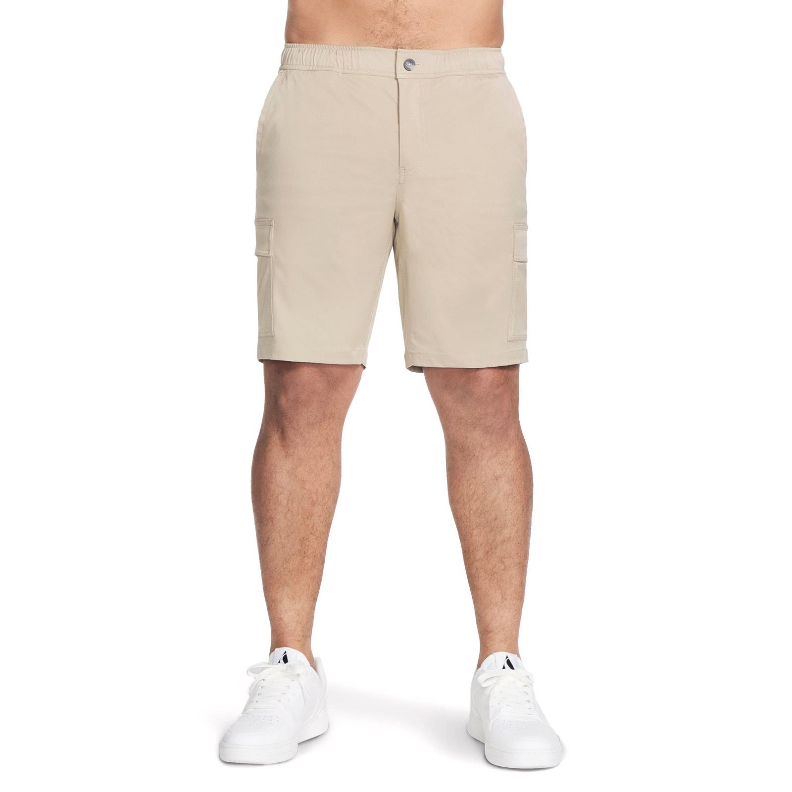 Skechers Performance Downtown Cargo 9 Inch Short Shorts En Polyester Pour Hommes, Longueur Genou Naturelle