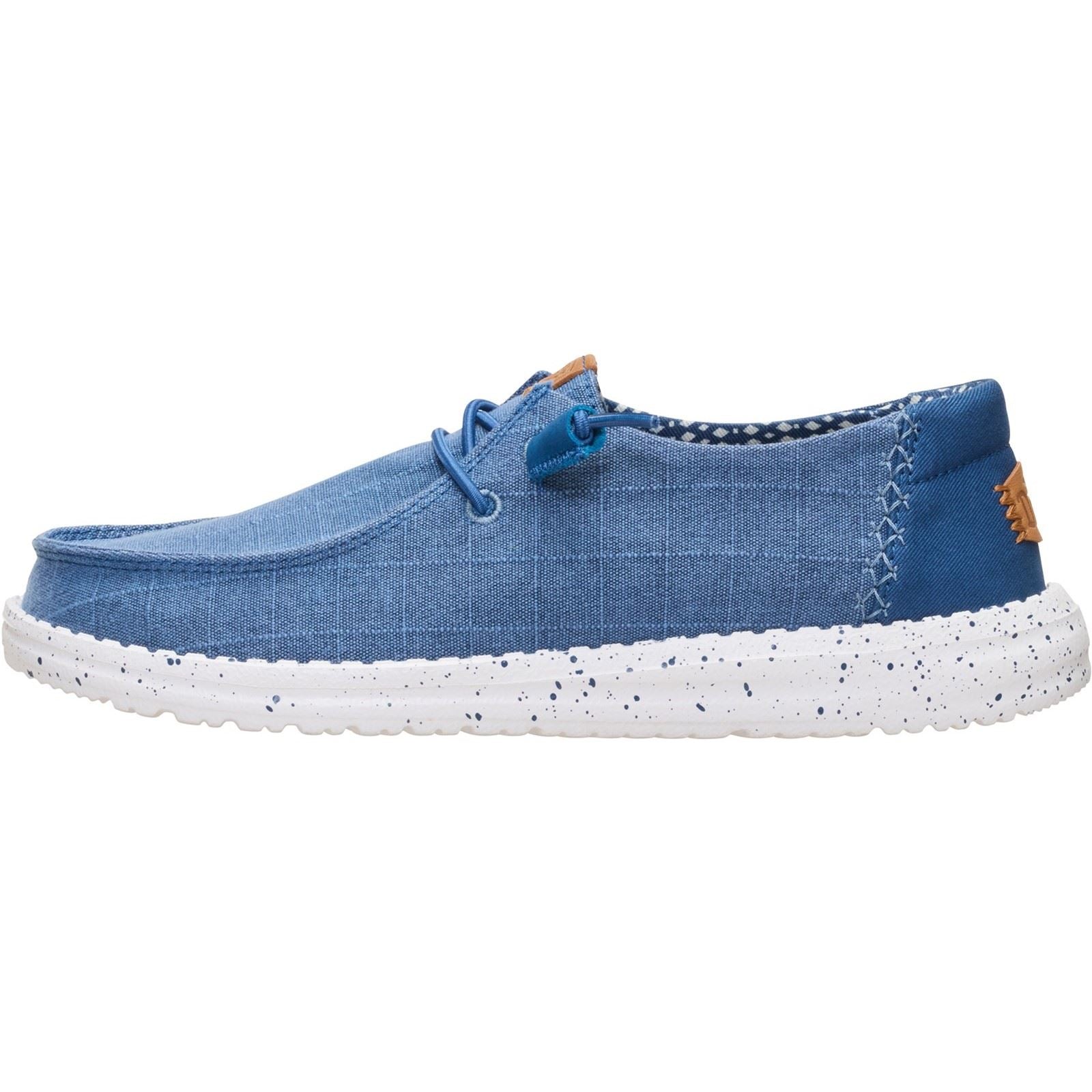 HEYDUDE Wendy Chambray Mocassins Bleus Ensign Pour Femmes En Textile