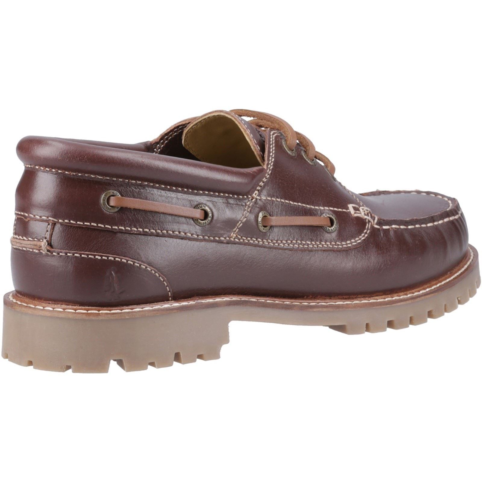 Hush Puppies Weston Chaussures Bateau Pour Homme En Cuir Marron