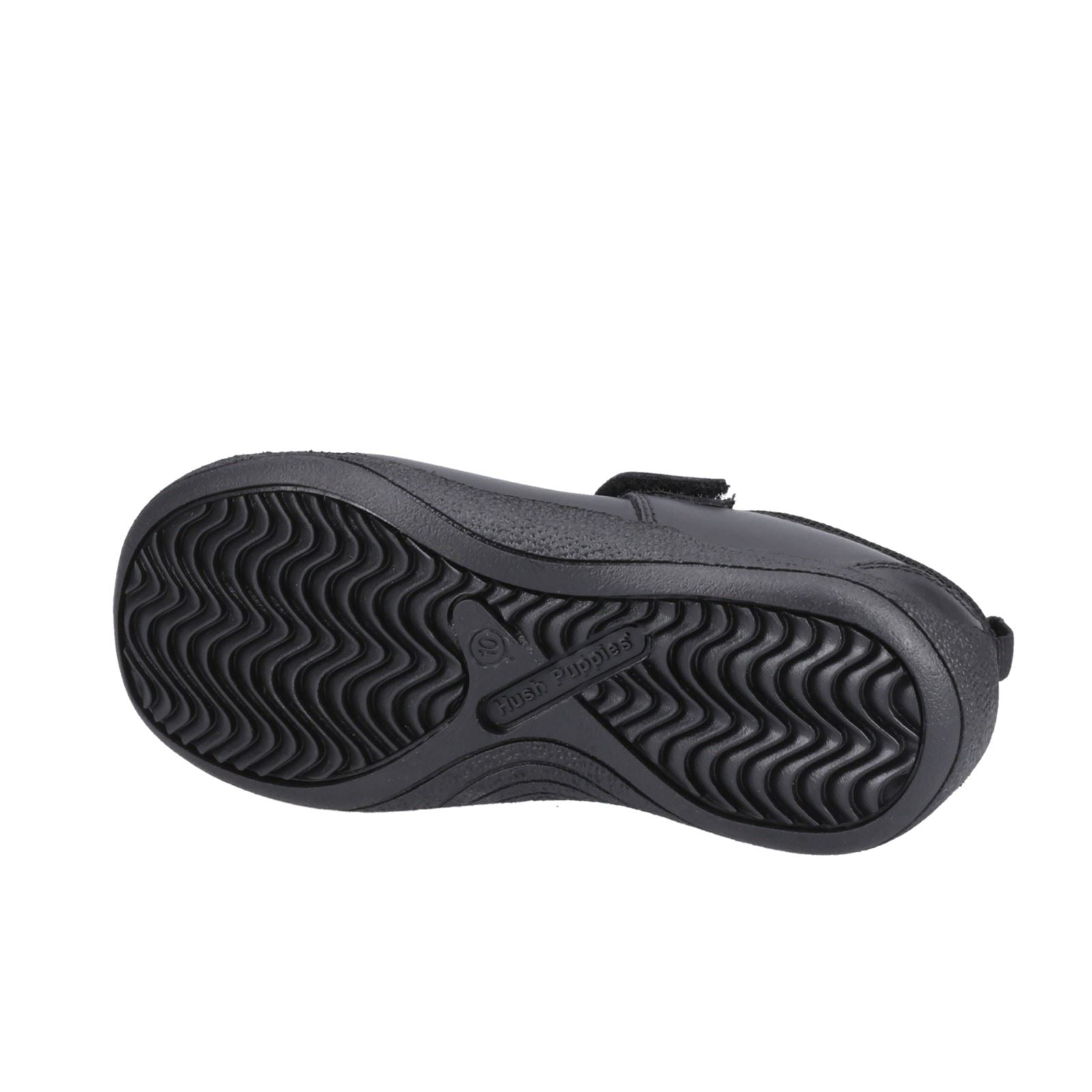 Hush Puppies Clara Junior Chaussures Noires Pour Filles En Cuir