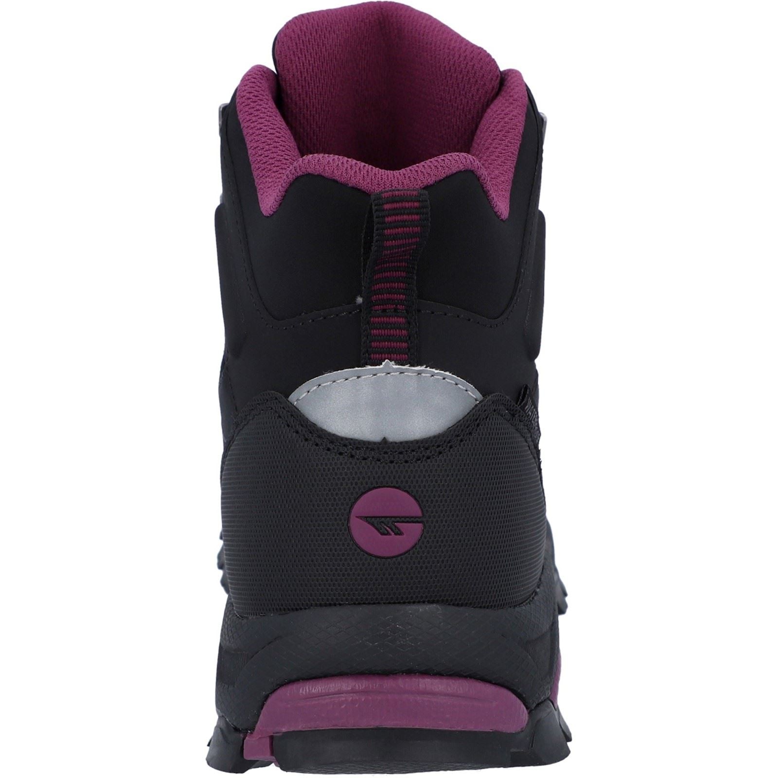 Hi-Tec Jackdaw Mid WP Bottes De Randonnée Pour Femmes En Polyester Noir/bordeaux