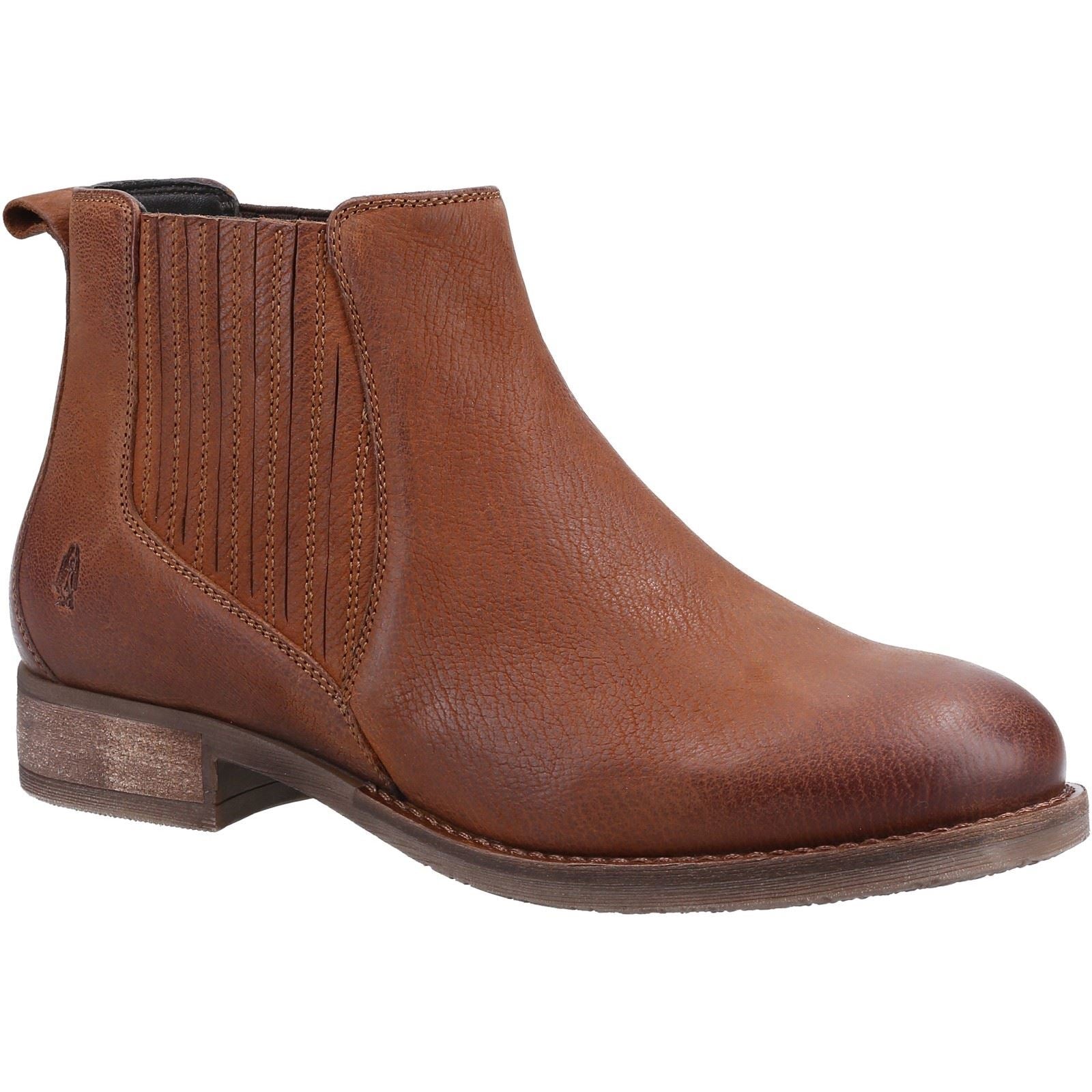 Hush Puppies Edith Bottes En Cuir Pour Femmes Couleur Tan
