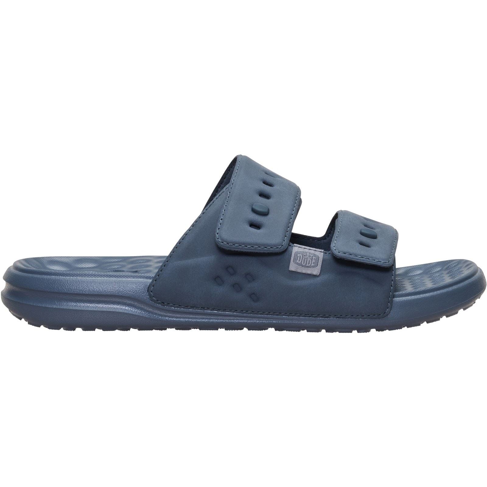 HEYDUDE Wave 2 Strap Sandales Turbulence Grey Pour Hommes En Polyuréthane