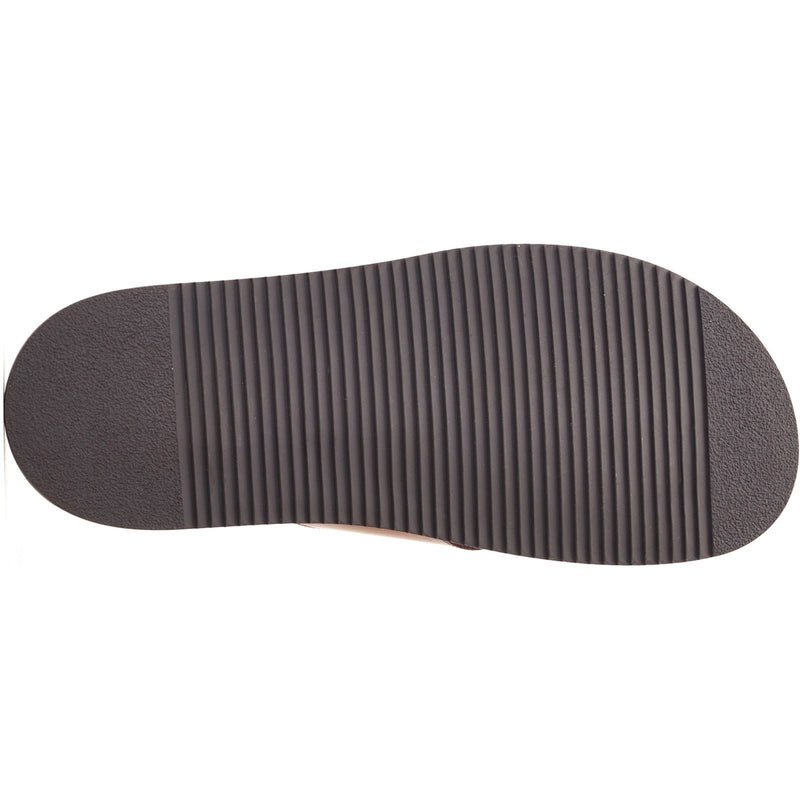 Base London Webb Sandales Pour Hommes En Cuir Brun Brûlé