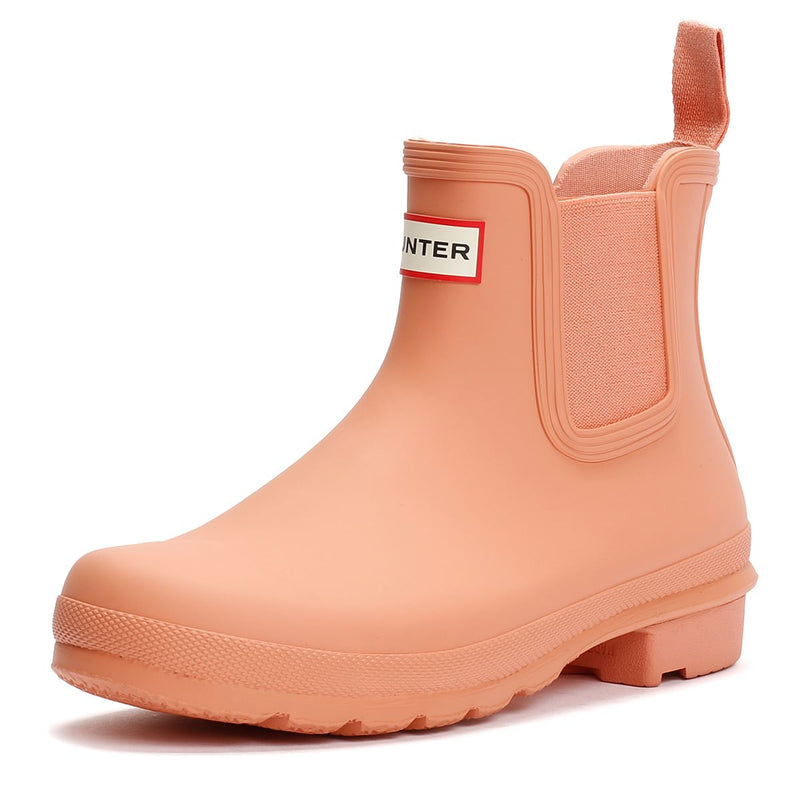 Hunter Original Chelsea Bottes De Pluie En Caoutchouc Pour Femmes Roses