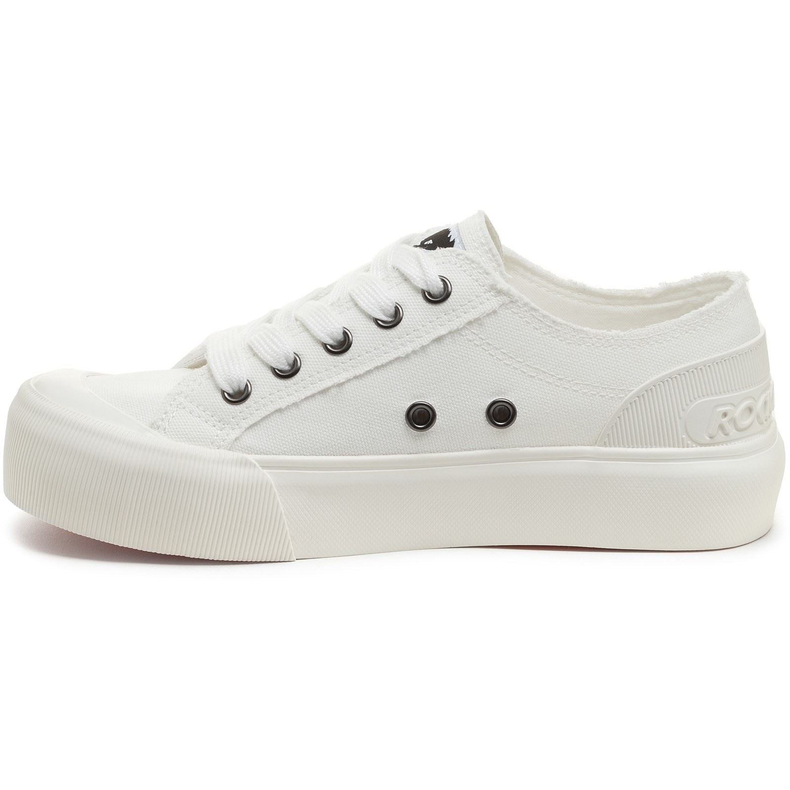 Rocket Dog Jazzin Plus 12A Sneakers Blancs En Coton Pour Femmes
