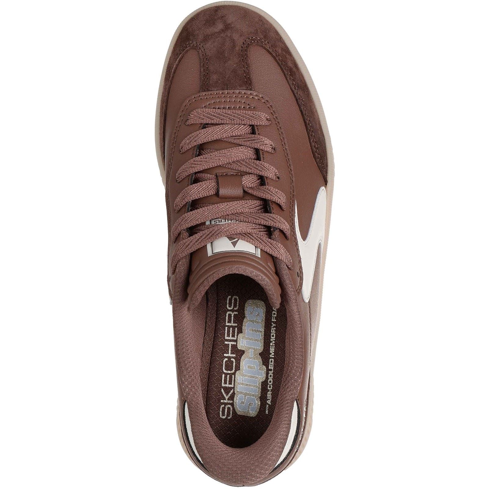 Skechers Hotshot HI - Lifted Luxe Baskets Brunes Pour Femmes En Polyuréthane