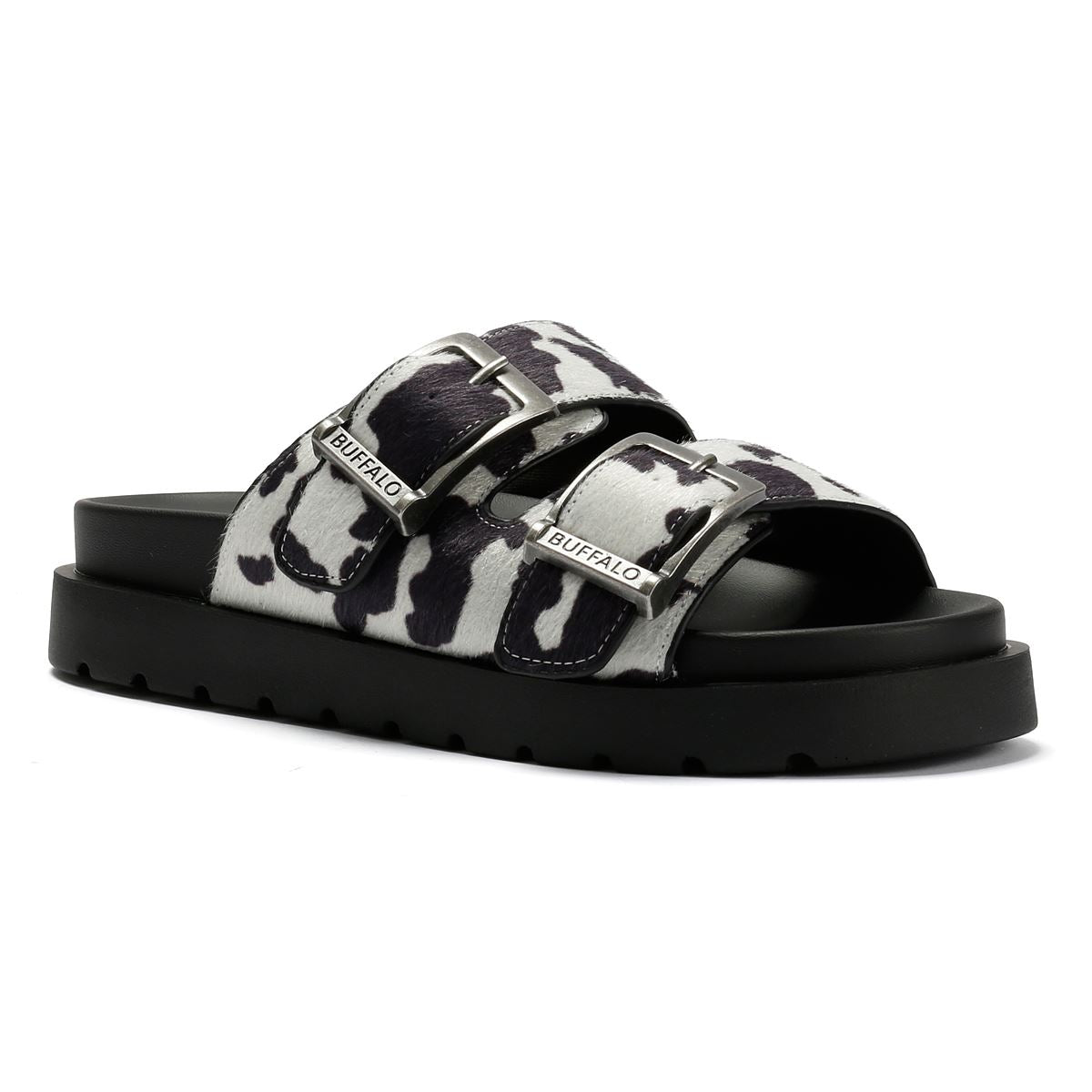 Buffalo Raya Ari Sandales Noires Pour Femmes