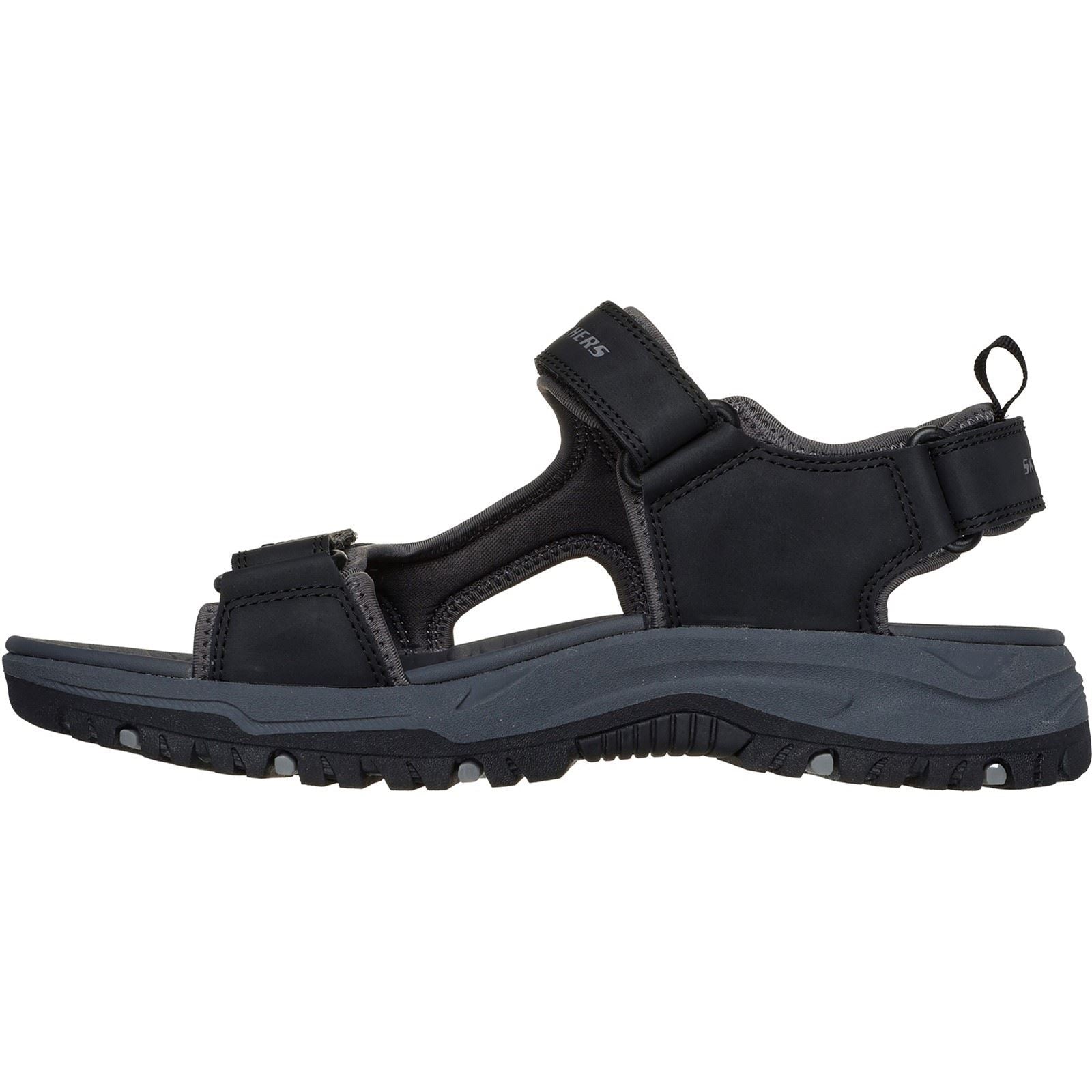 Skechers Prewitt Rigdon Sandales Noires Synthétiques Pour Homme