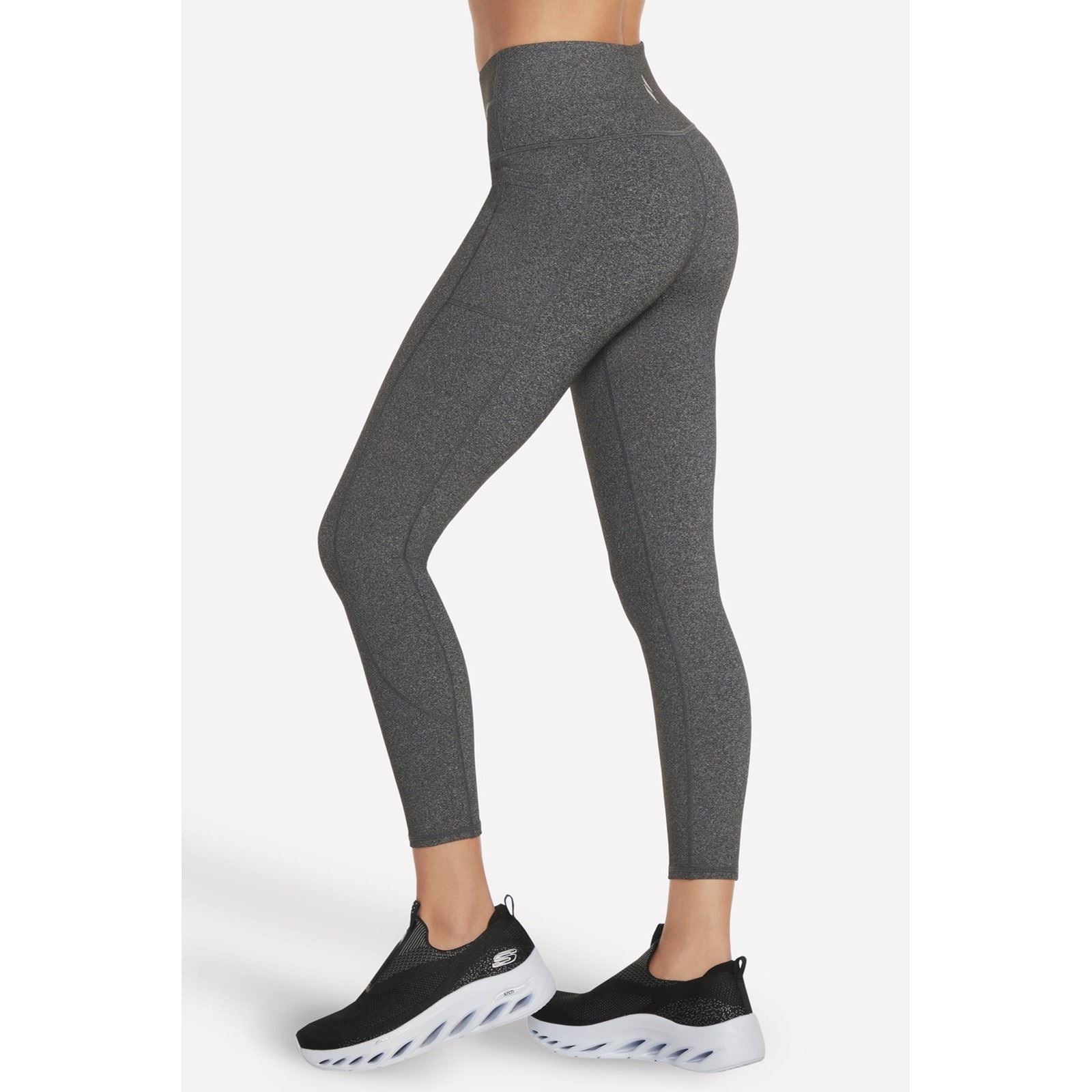 Skechers GOWALK Wear High-Waisted 7/8 Leggings De Sport Gris Pour Femmes