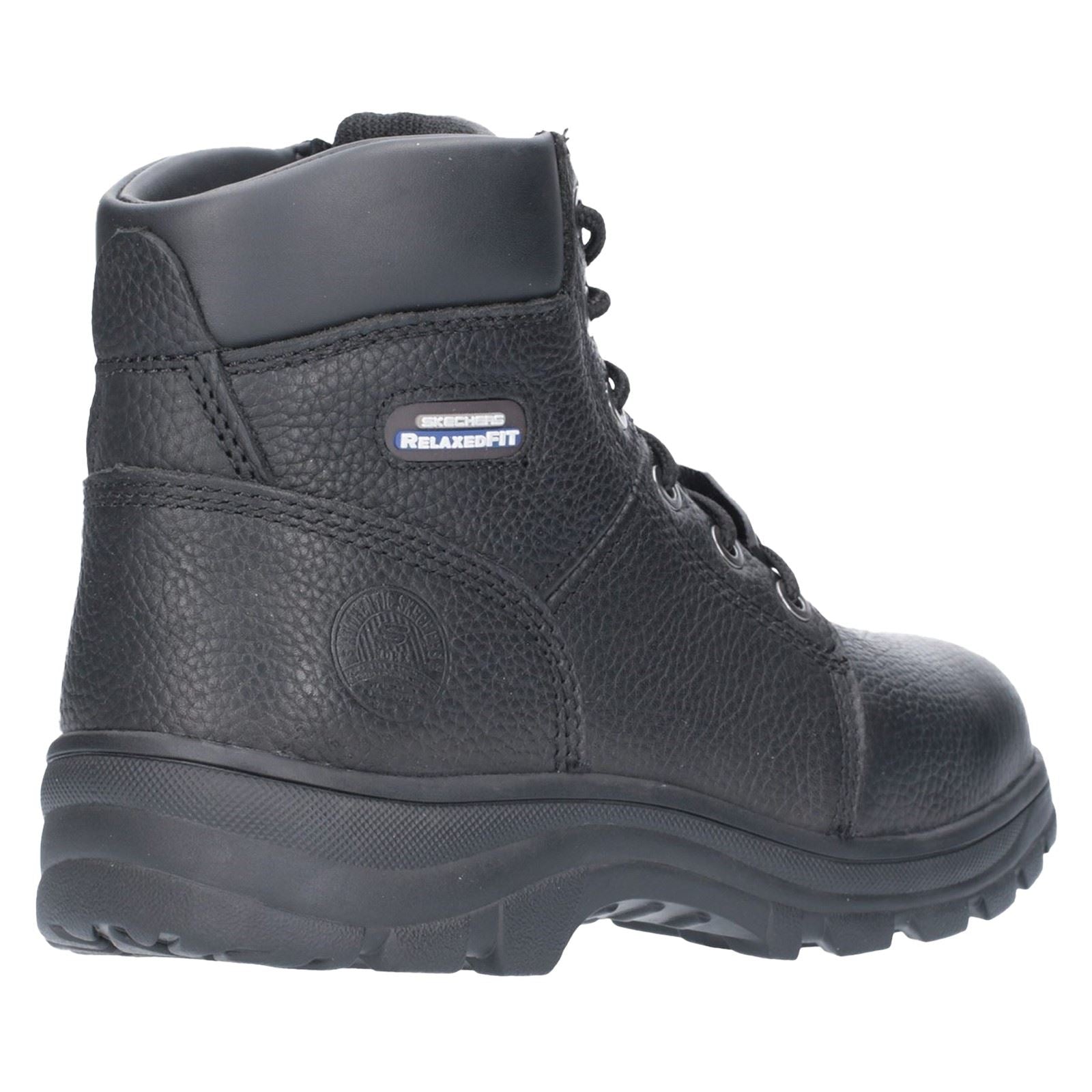 Skechers Workwear Workshire Bottes De Sécurité En Cuir Pour Hommes Noires