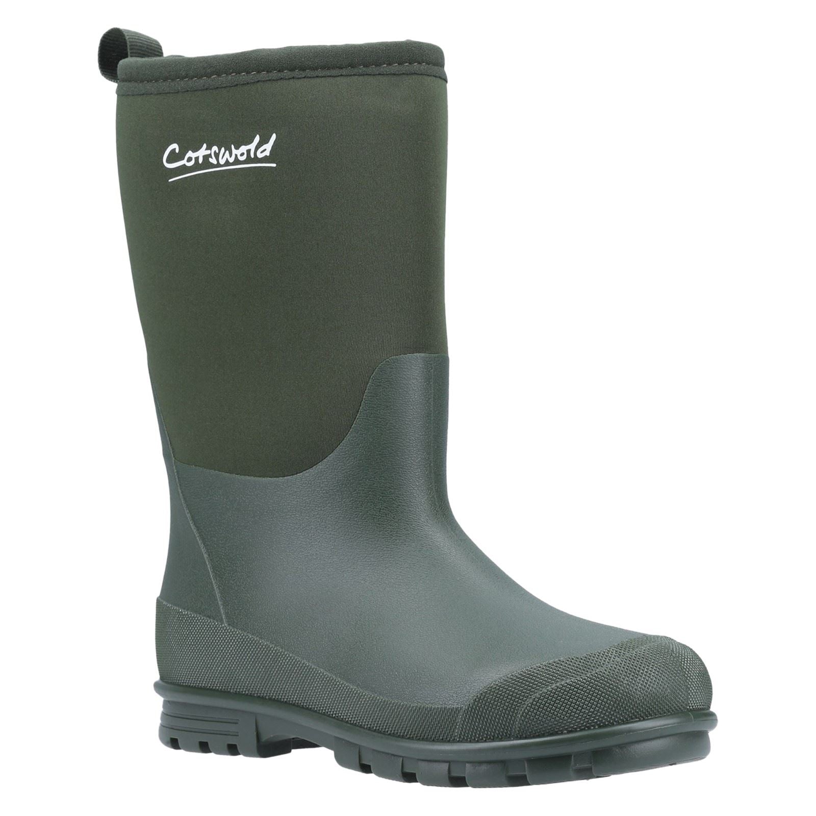 Cotswold Hilly Neoprene Tpr+neoprene Bottes En Caoutchouc Unisexe Pour Enfants En Vert