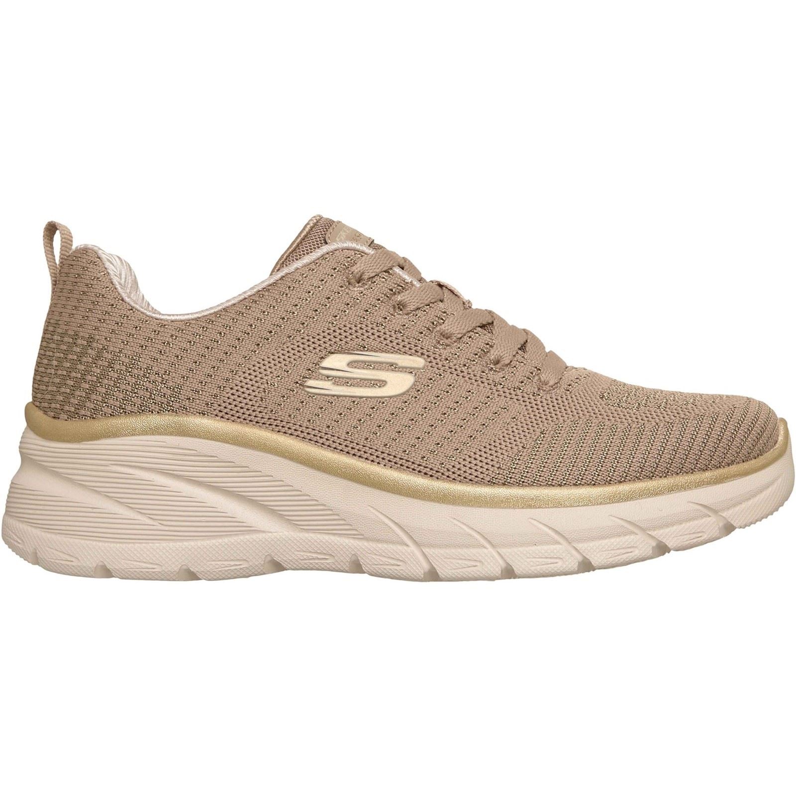 Skechers Fashion Fit 2.0 Baskets Femmes En Polyester Taupe/Or