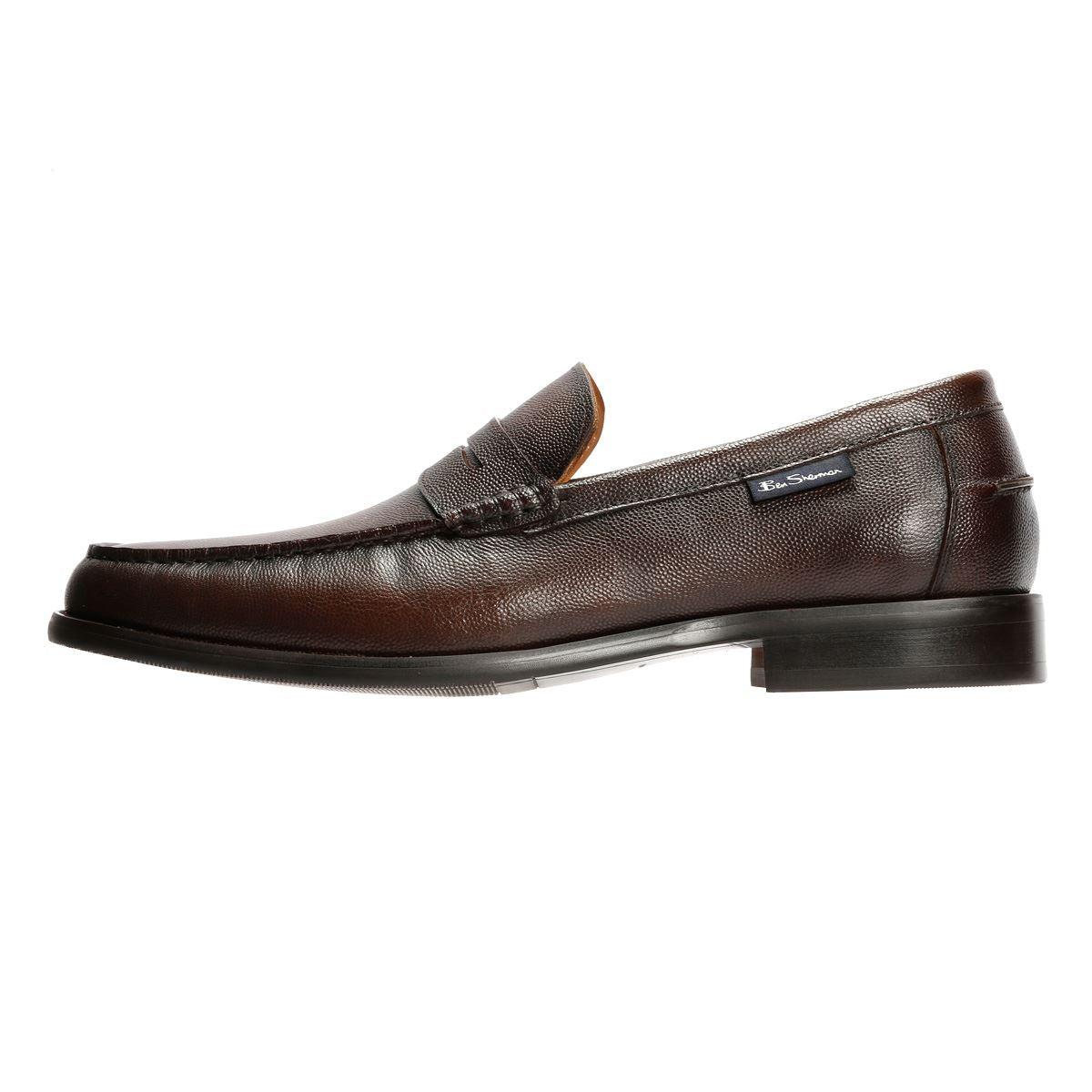 Ben Sherman Hester Mocassins En Cuir Marron Pour Hommes
