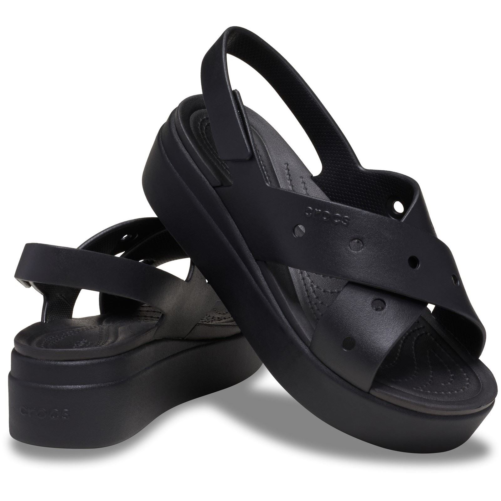 Crocs Brooklyn 4U Sandales Noires Pour Femmes En Eva