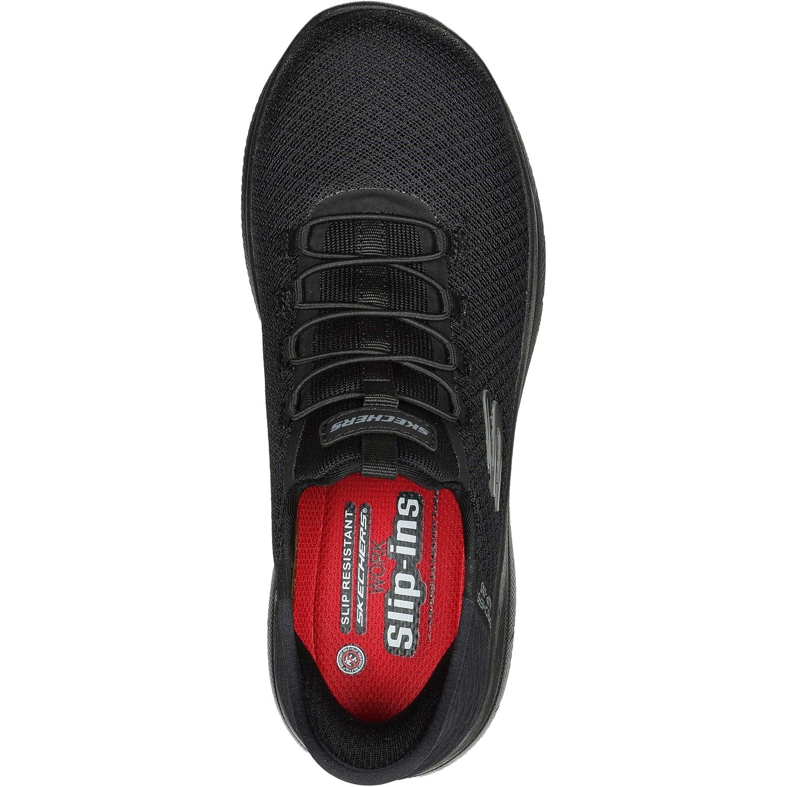 Skechers Workwear Summits SR - Enslee Baskets De Sécurité Noires En Textile Pour Femmes
