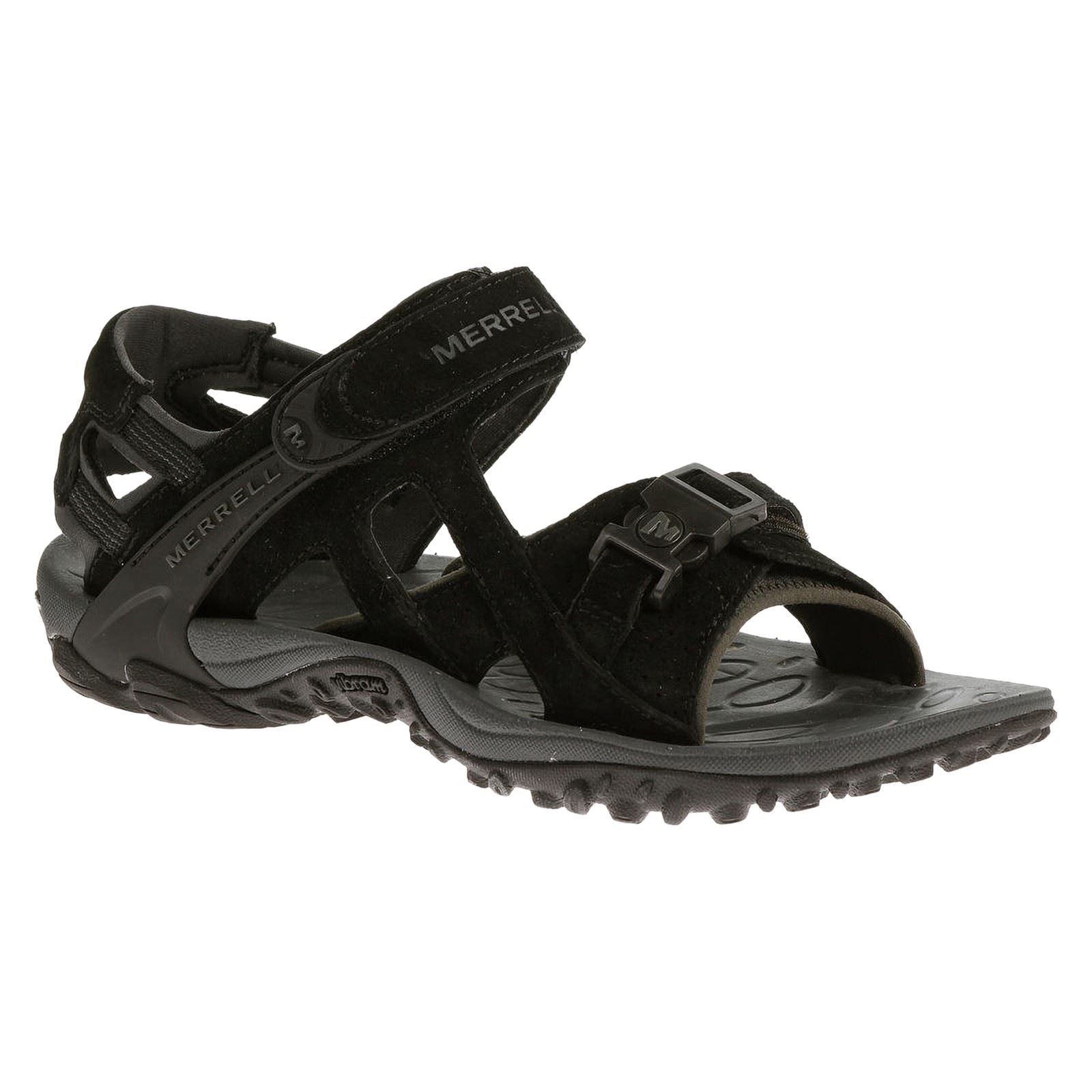 Merrell Kahuna III Sandales Noires Pour Hommes En Suede