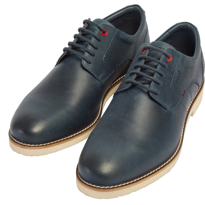 Pod Hampton Chaussures À Lacets En Cuir Pour Hommes, Bleu Marine
