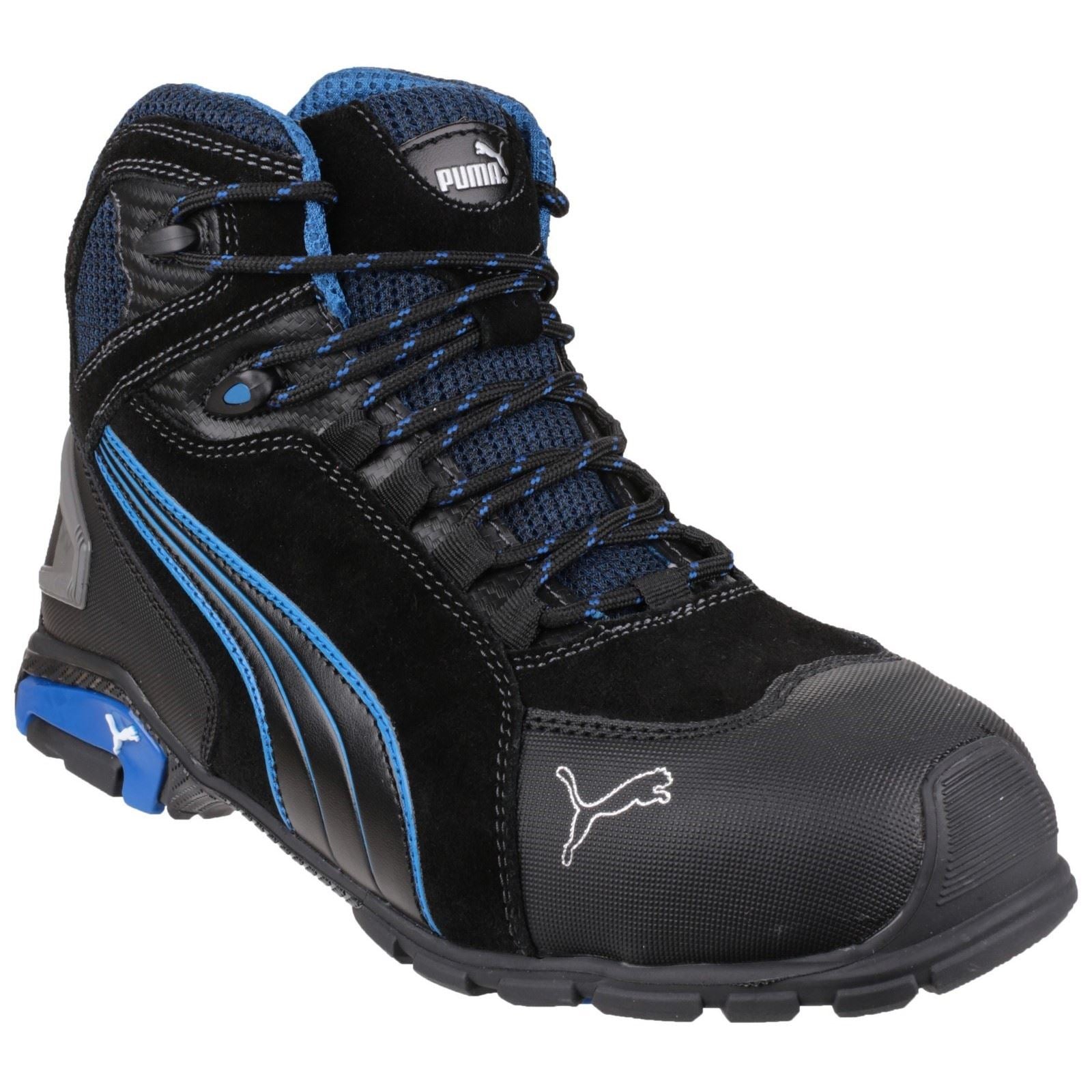 Puma Safety  Bottes De Sécurité En Cuir Noir Rio Mid