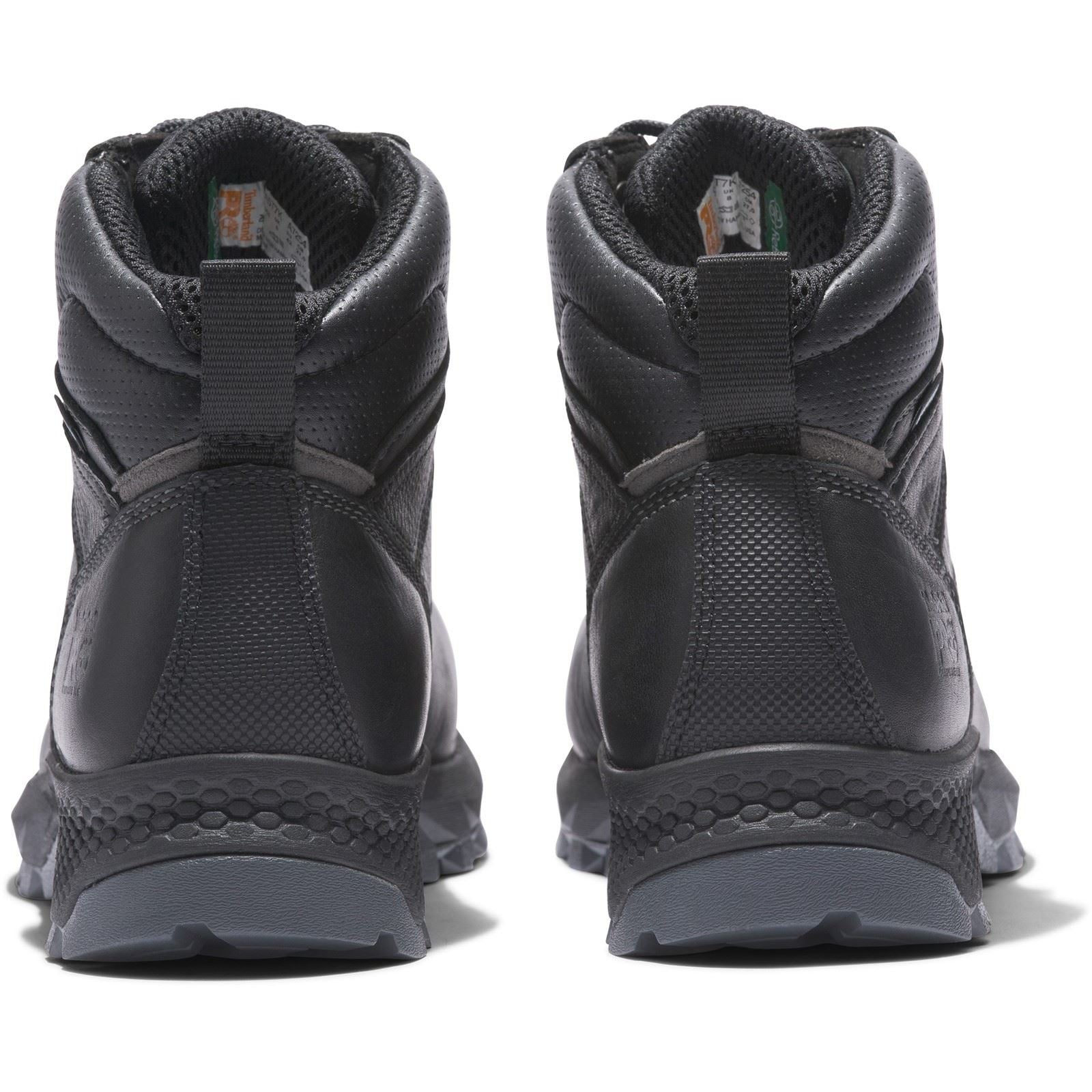 Timberland Pro Bottes De Sécurité En Cuir Noir Titan De Six Pouces