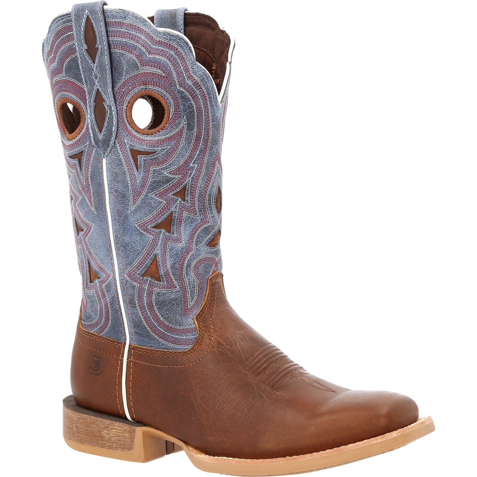 Durango Lady Rebel Pro Bottes En Cuir Pour Femmes Couleur Marron Doré/pervenche