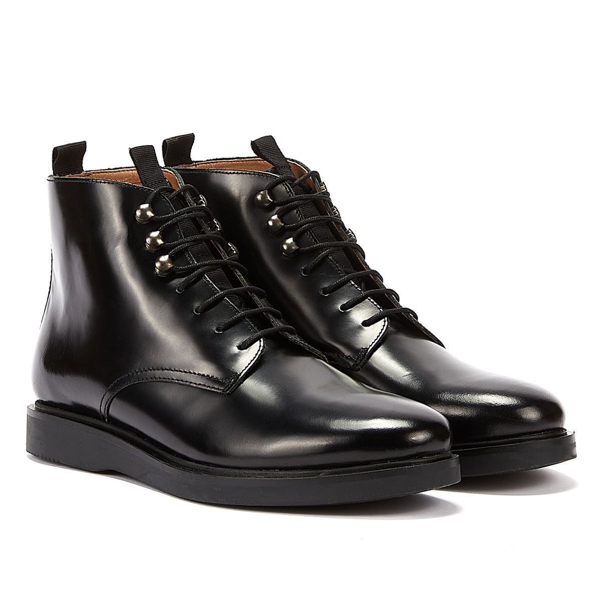 H By Hudson Battle Hi Shine Men's Black Boot