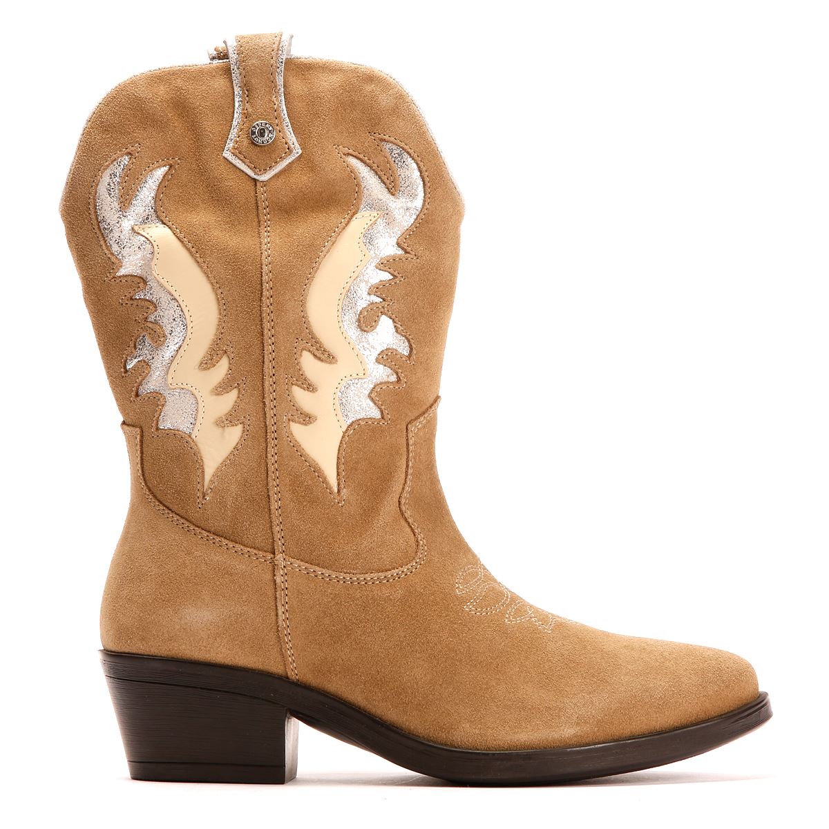 Osprey London The Louisville Bottes Beiges Pour Femmes En Suède