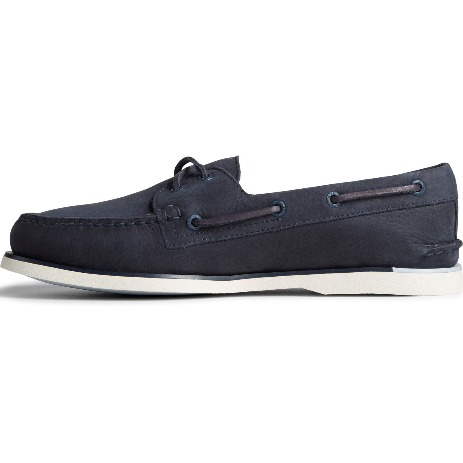 Sperry Gold Authentic Original 2-Eye Chaussures Bateau Pour Hommes En Daim Bleu Marine