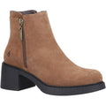 Hush Puppies Adele Femmes Suède Bottines À Talons Beige