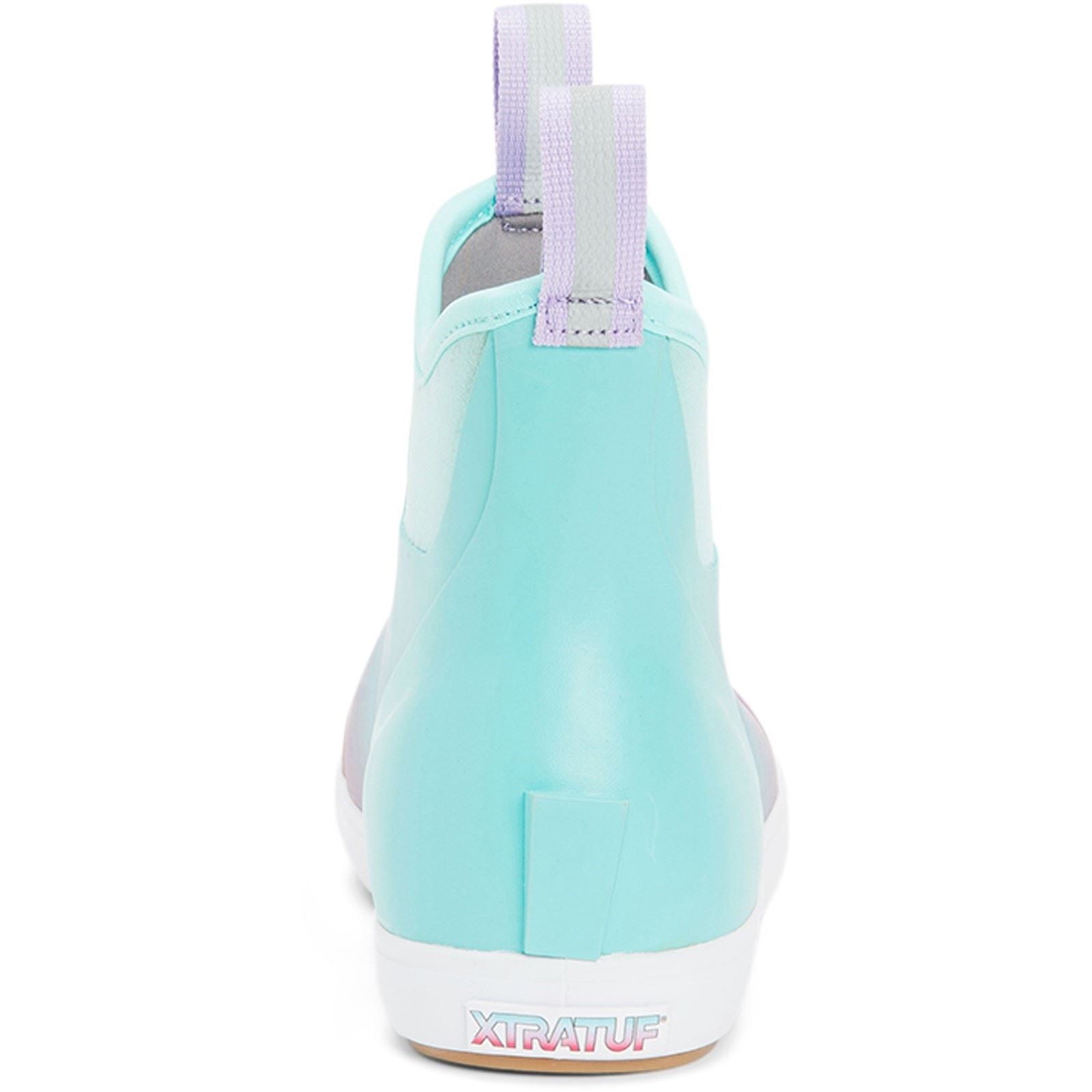 Xtratuf Bottes Wellington Aurora Bleues En Caoutchouc Deck À Cheville