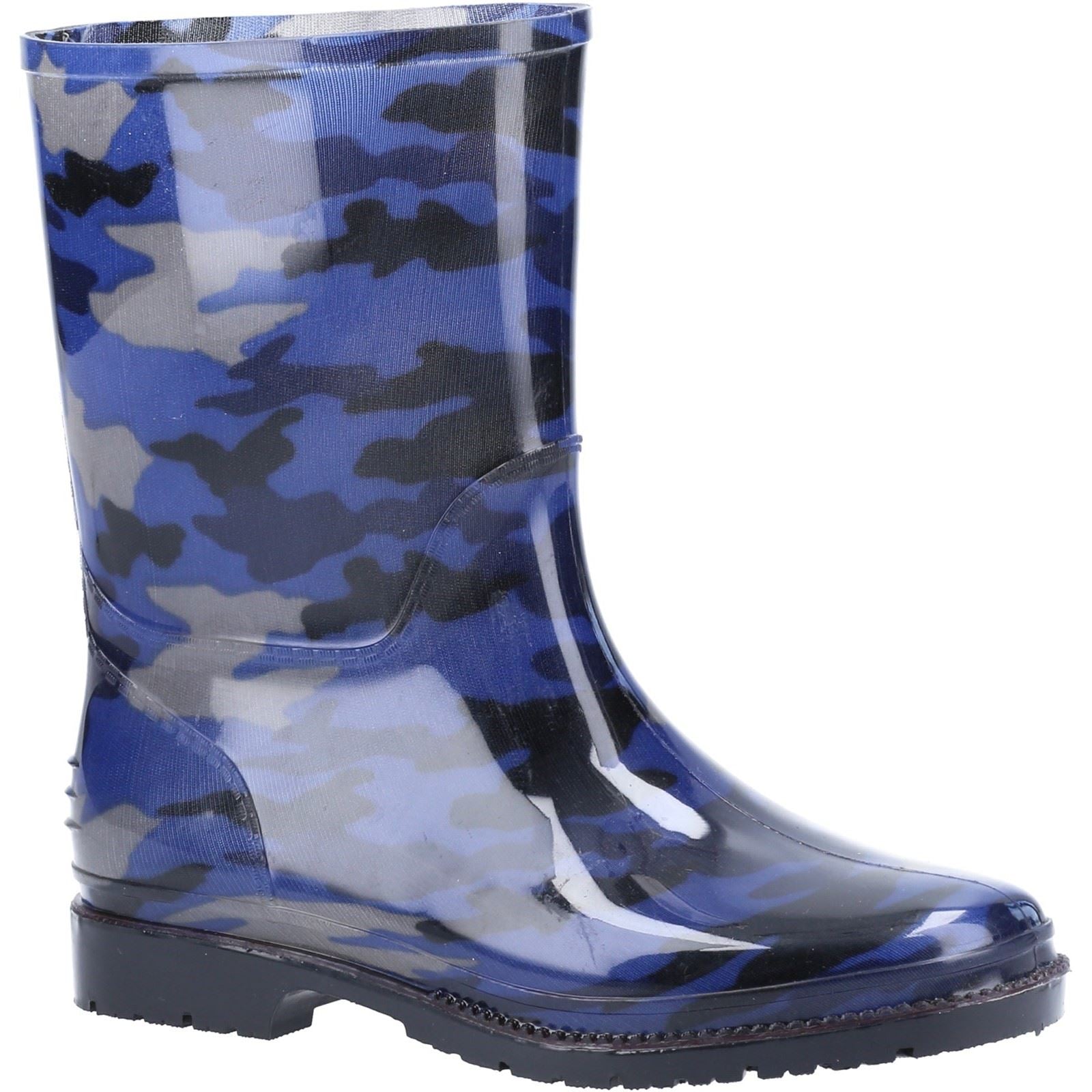 Cotswold PVC Jnr Bottes De Pluie Camouflage Marine Pour Filles En Pvc