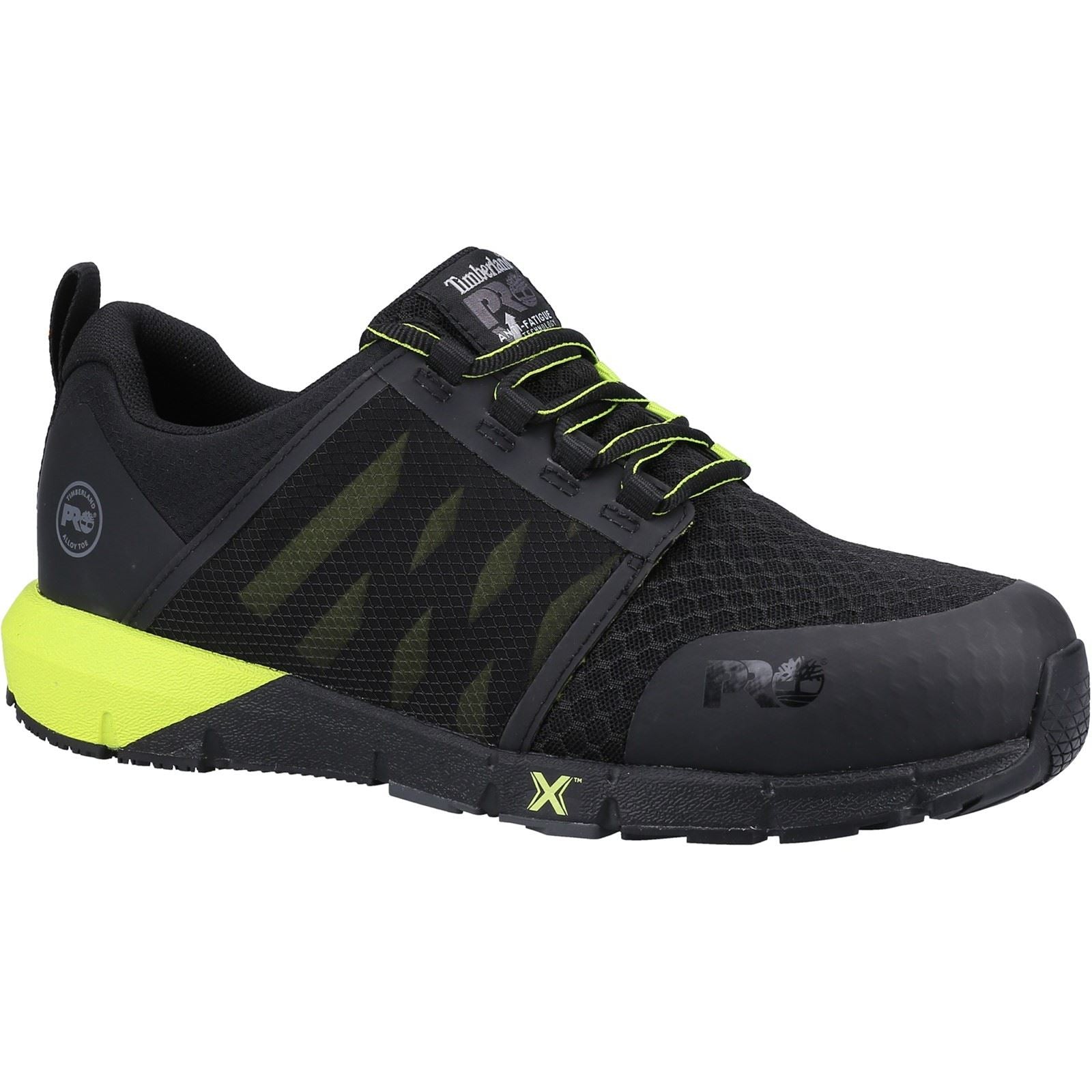 Timberland Pro  Baskets De Sécurité Radius Textile Noir/Jaune Haute Visibilité