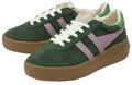Gola Athena Baskets Vertes Pour Femmes Suede