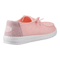 HEYDUDE Wendy Eyelet Lace Chaussures Mocassins Pour Femmes En Mélange De Coton Rose Pâle