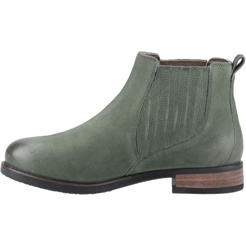 Hush Puppies Edith Chaussures Plates Chelsea Pour Femmes En Cuir Vert