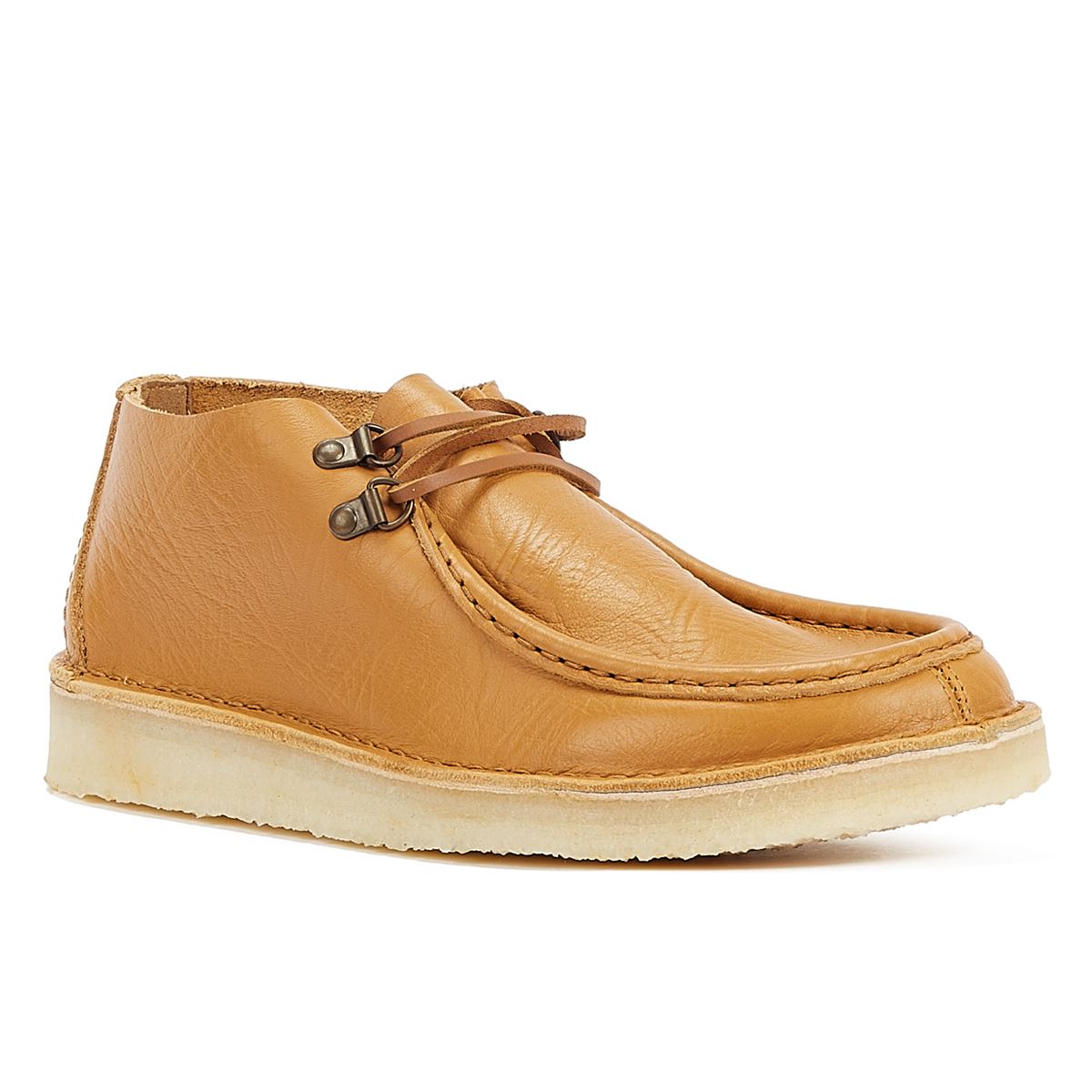 Clarks Originals Bottes Légères Pour Hommes De Couleur Tan Clair Desert Nomad Leather Curry