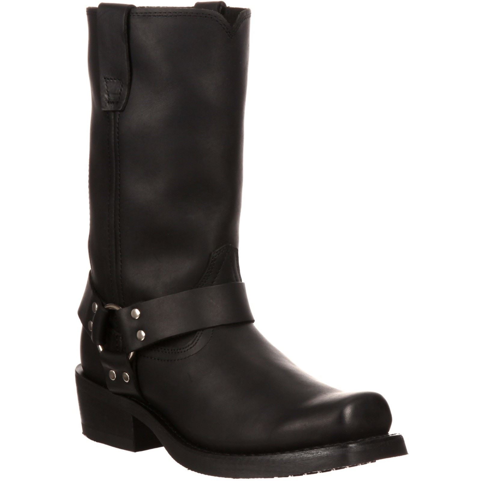 Durango Bottes Noires Pour Hommes En Cuir De Harnais