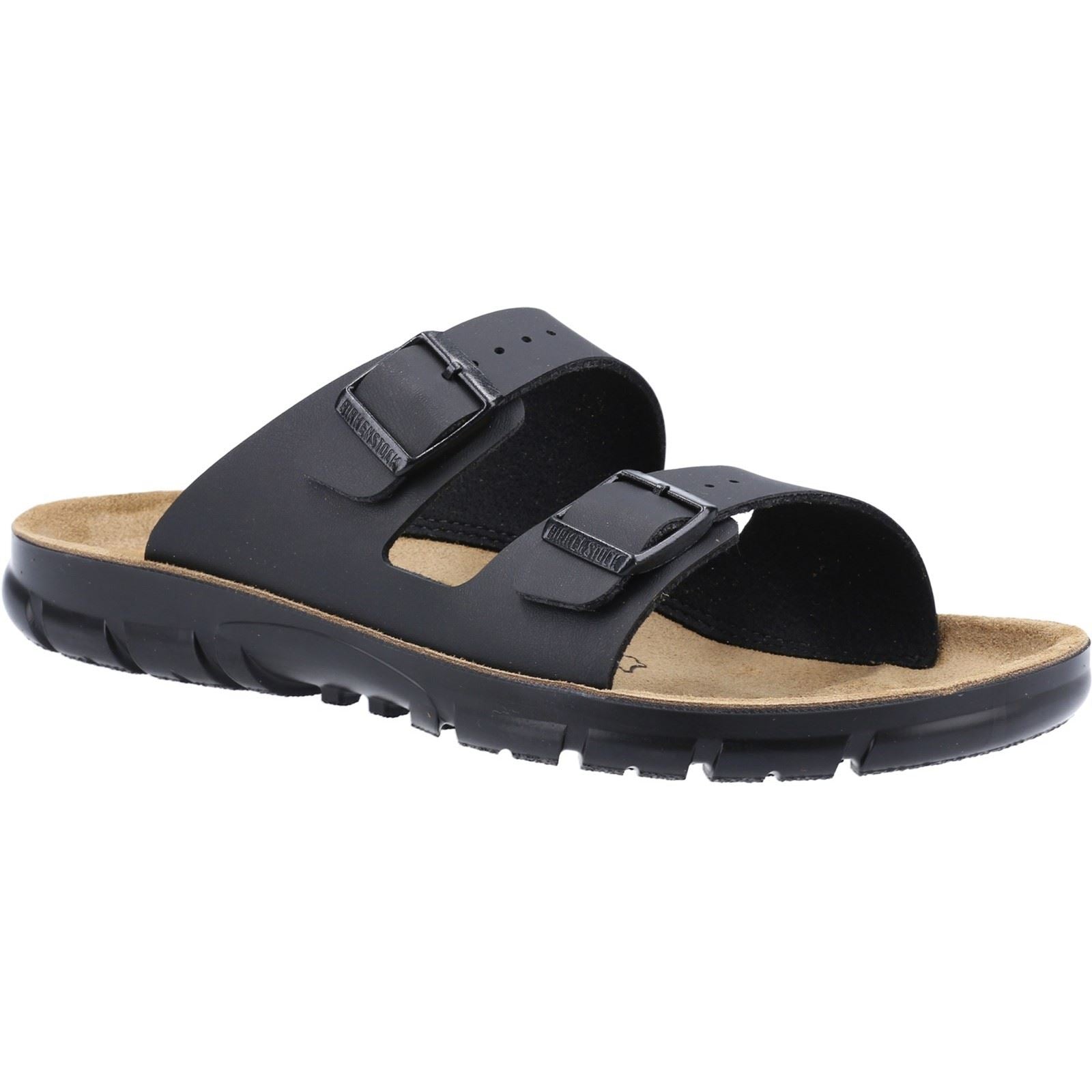 Birkenstock Bilbao Sandales Noires Pour Hommes En Cuir
